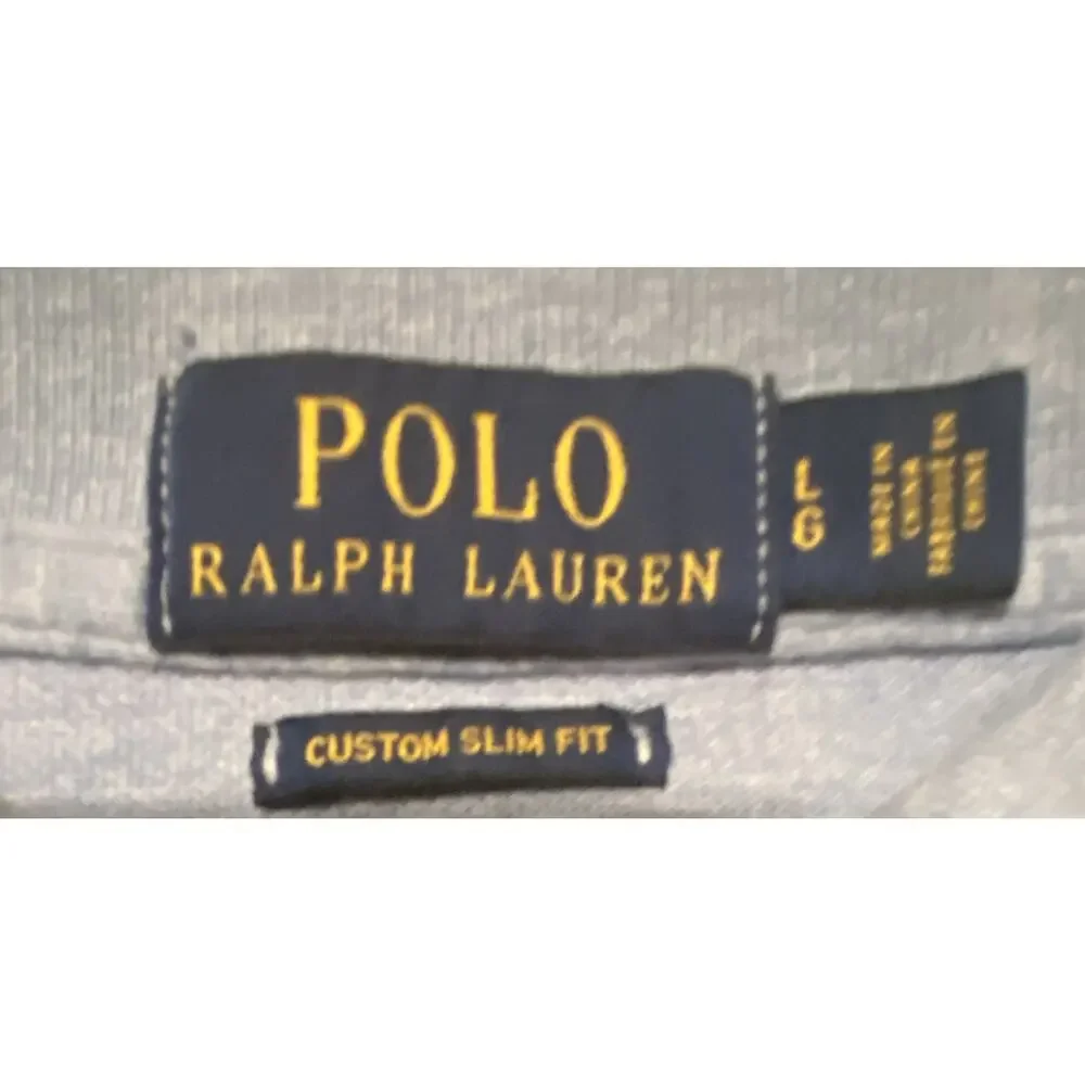 Polo Ralph Lauren Custom Slim Fit Blue Knit Polo Shirt Men’s L
